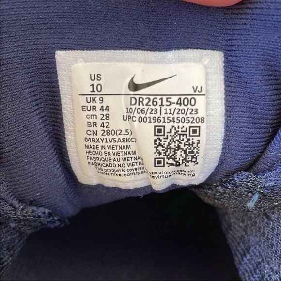 Nike Invincible Run 3 Mens Road Running Shoes Size 10 - Picture 9 of 11